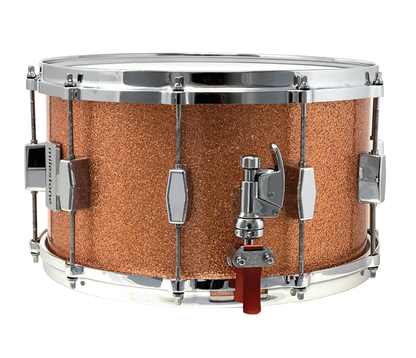 Milestone Founder's Model 14" x 8" Snare Drum in Copper Sparkle