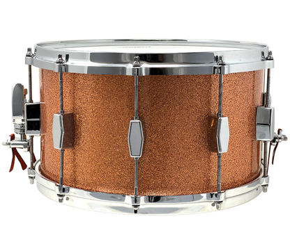 Milestone Founder's Model 14" x 8" Snare Drum in Copper Sparkle