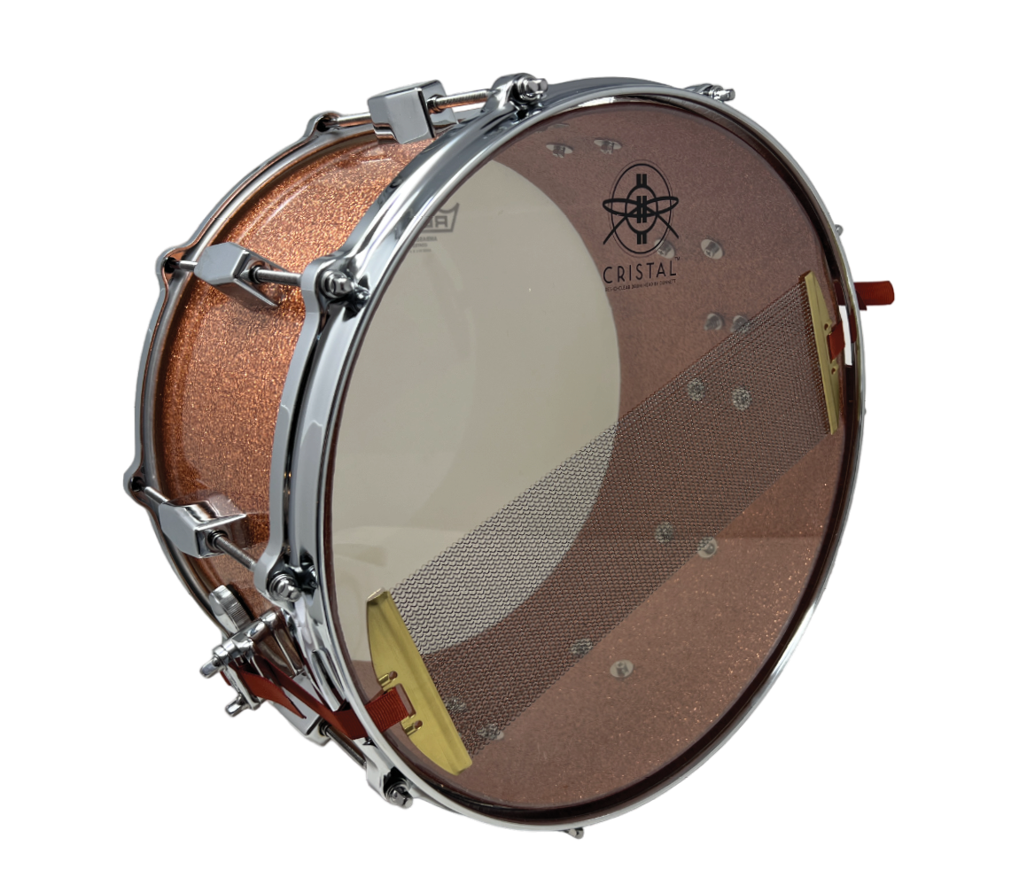 Milestone Founder's Model 14" x 8" Snare Drum in Copper Sparkle