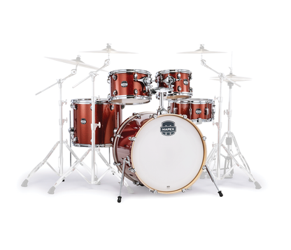 Mapex Mars Birch 5-Piece Rock Shell Pack in Blood Orange Sparkle