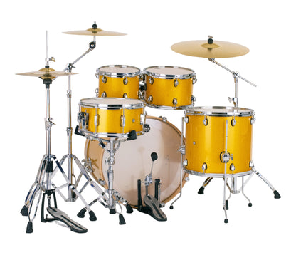 Mapex Mars Birch 5-Piece Rock Shell Pack in Sunflower Sparkle w/ Hardware & Cymbal Pack