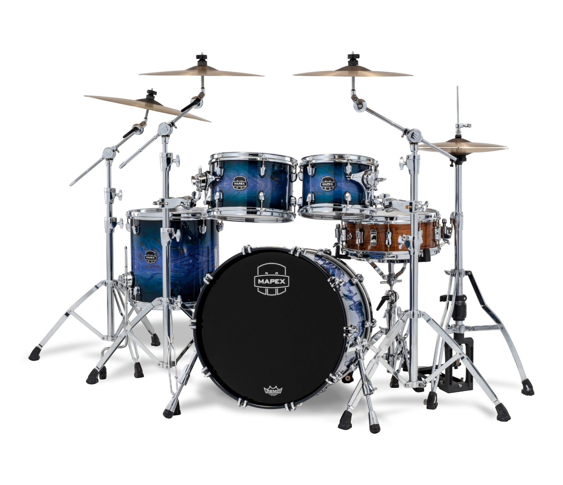Mapex Saturn VI 20" 4-Piece Fusion Shell Pack in Cobalt Burst