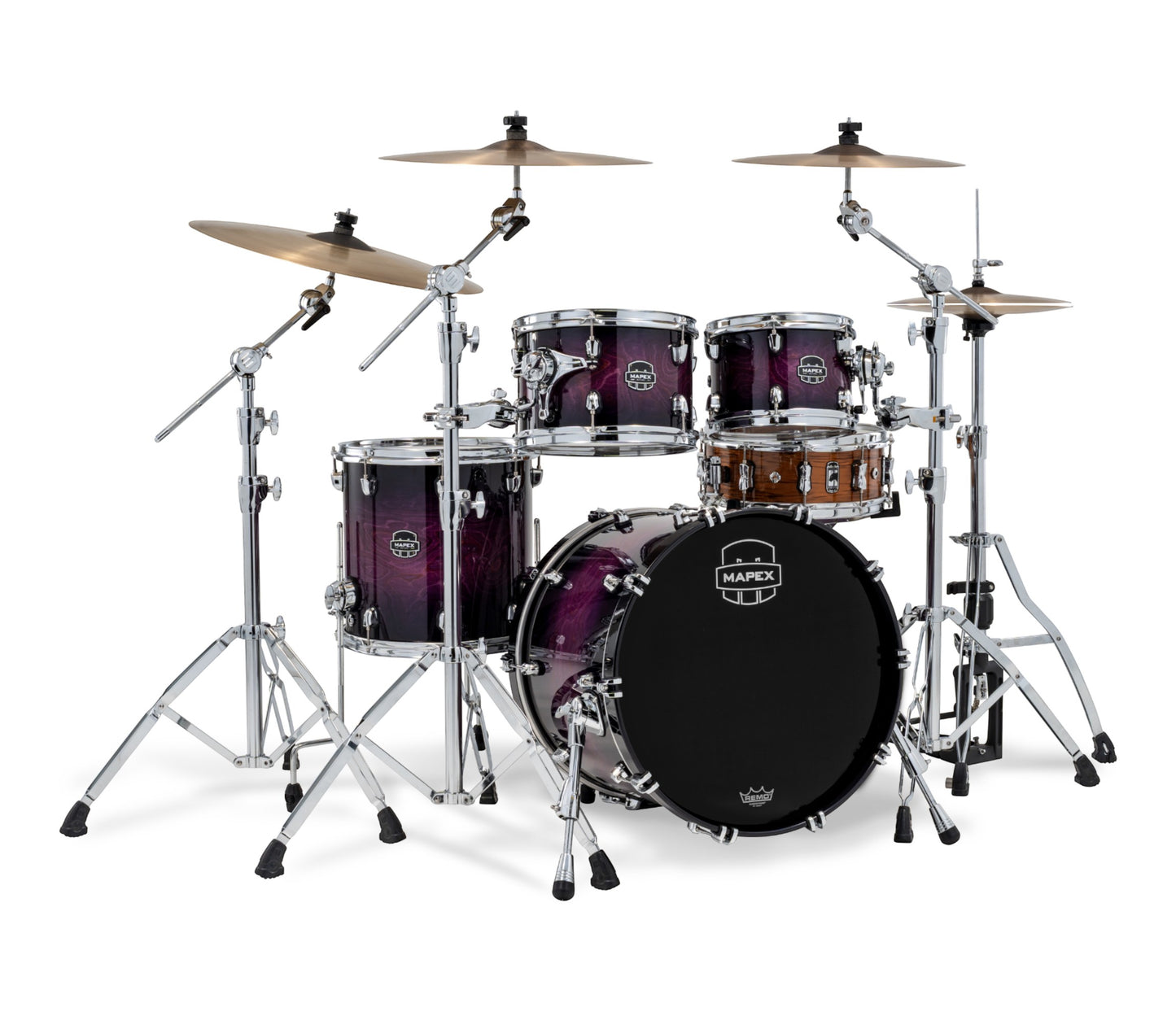 Mapex Saturn VI 20" 4-Piece Fusion Shell Pack in Royal Purple Burst