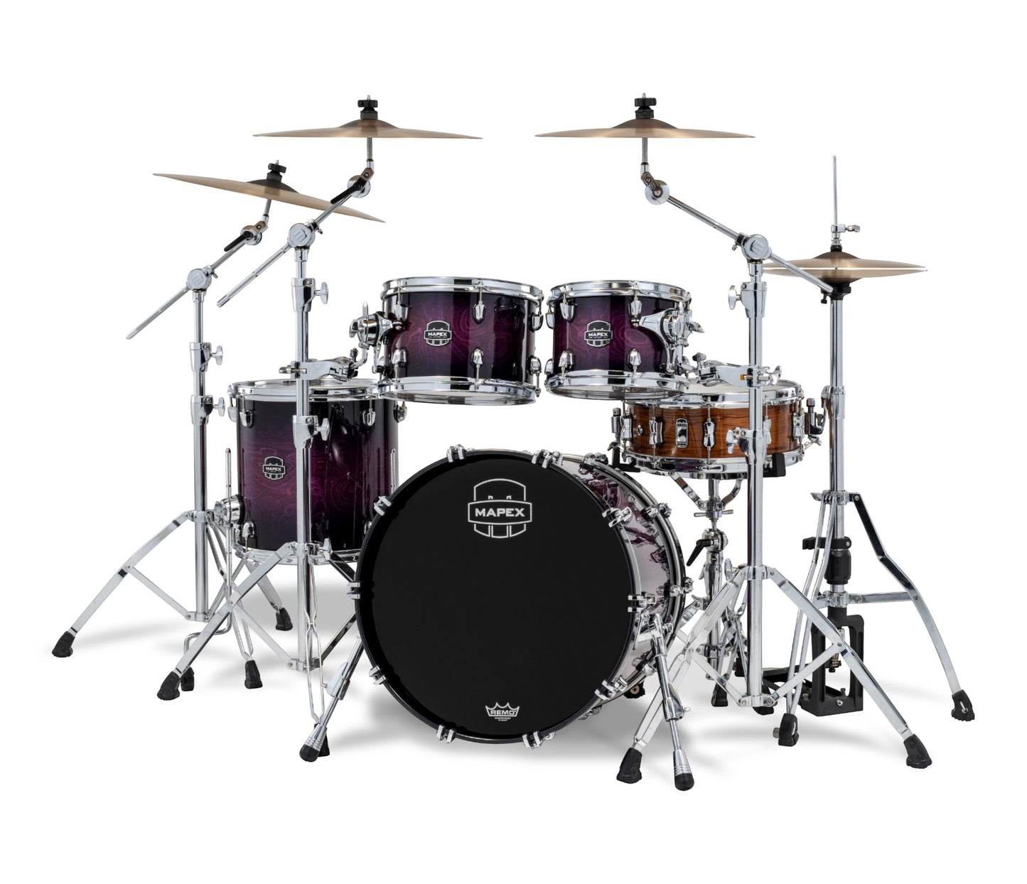Mapex Saturn VI 20" 4-Piece Fusion Shell Pack in Royal Purple Burst
