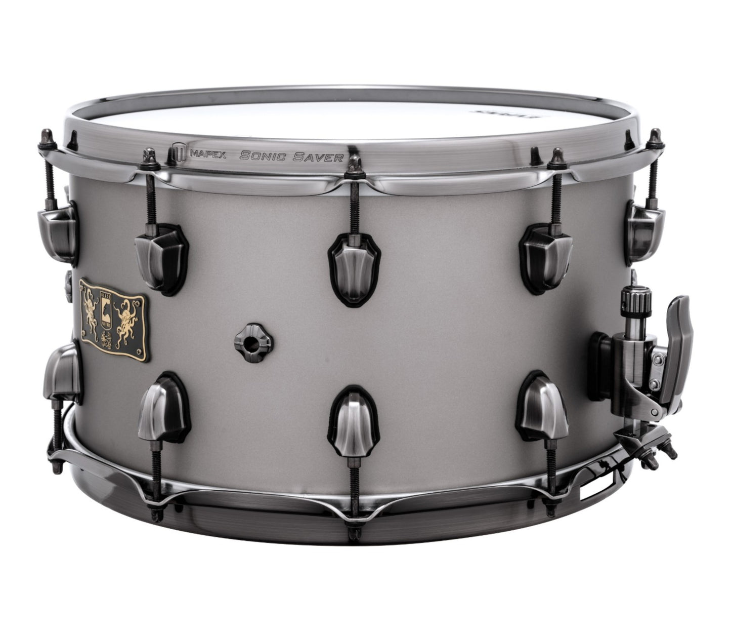 Mapex Aquiles Priester PsychOctopus 14" x 8" Snare Drum in Gunmetal Grey