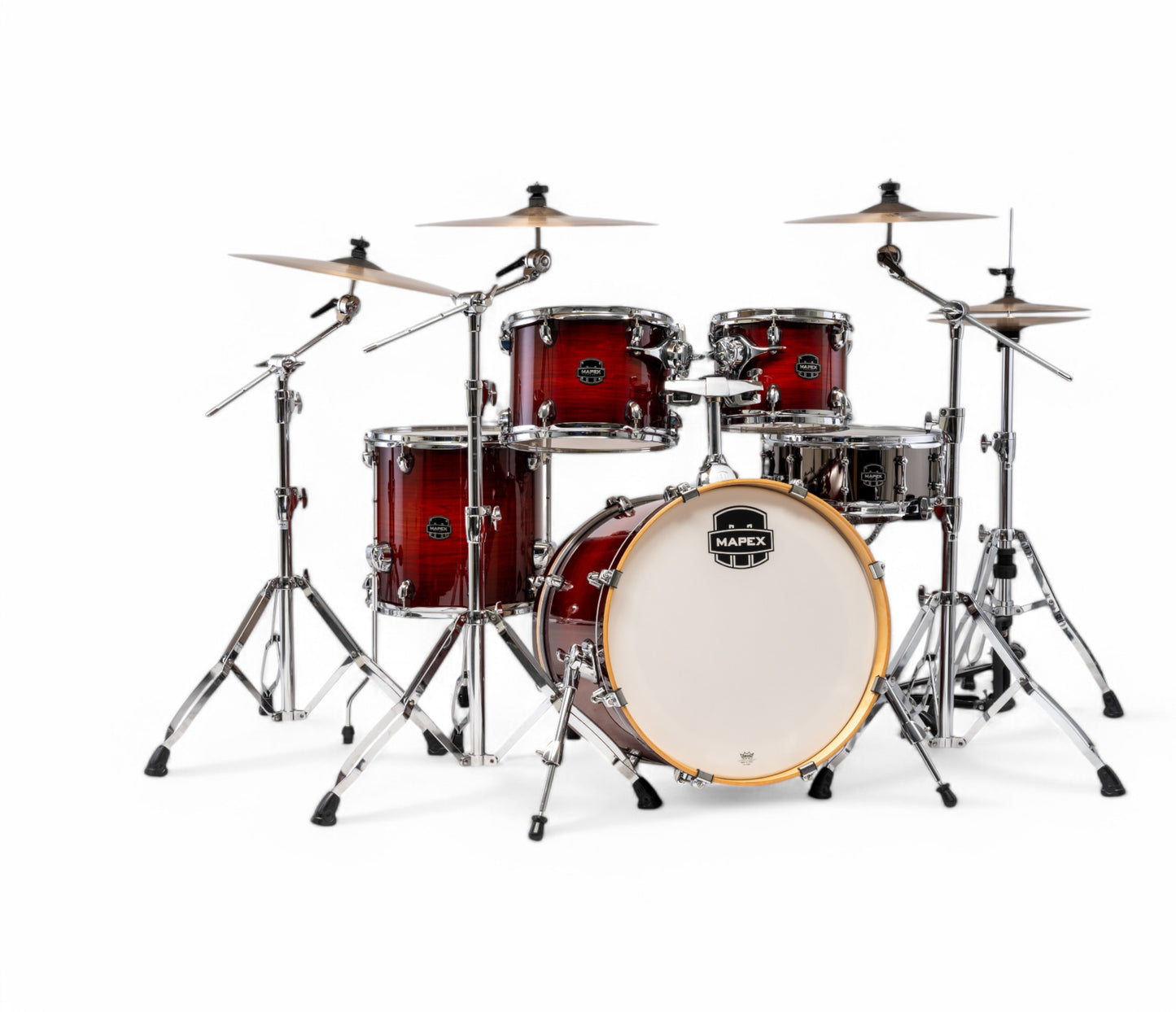 Mapex Armory Series 5 Piece 20" Fusion Shell Pack In Red Onyx Burst