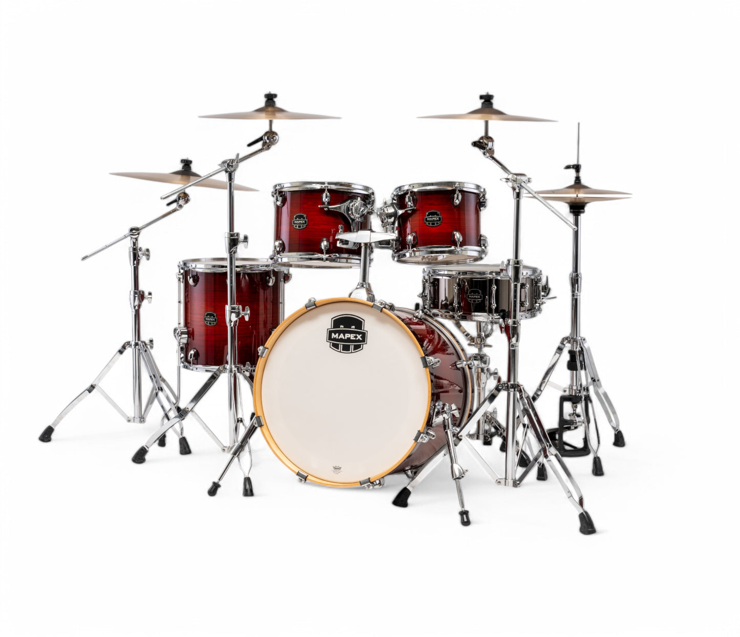 Mapex Armory Series 5 Piece 20" Fusion Shell Pack In Red Onyx Burst