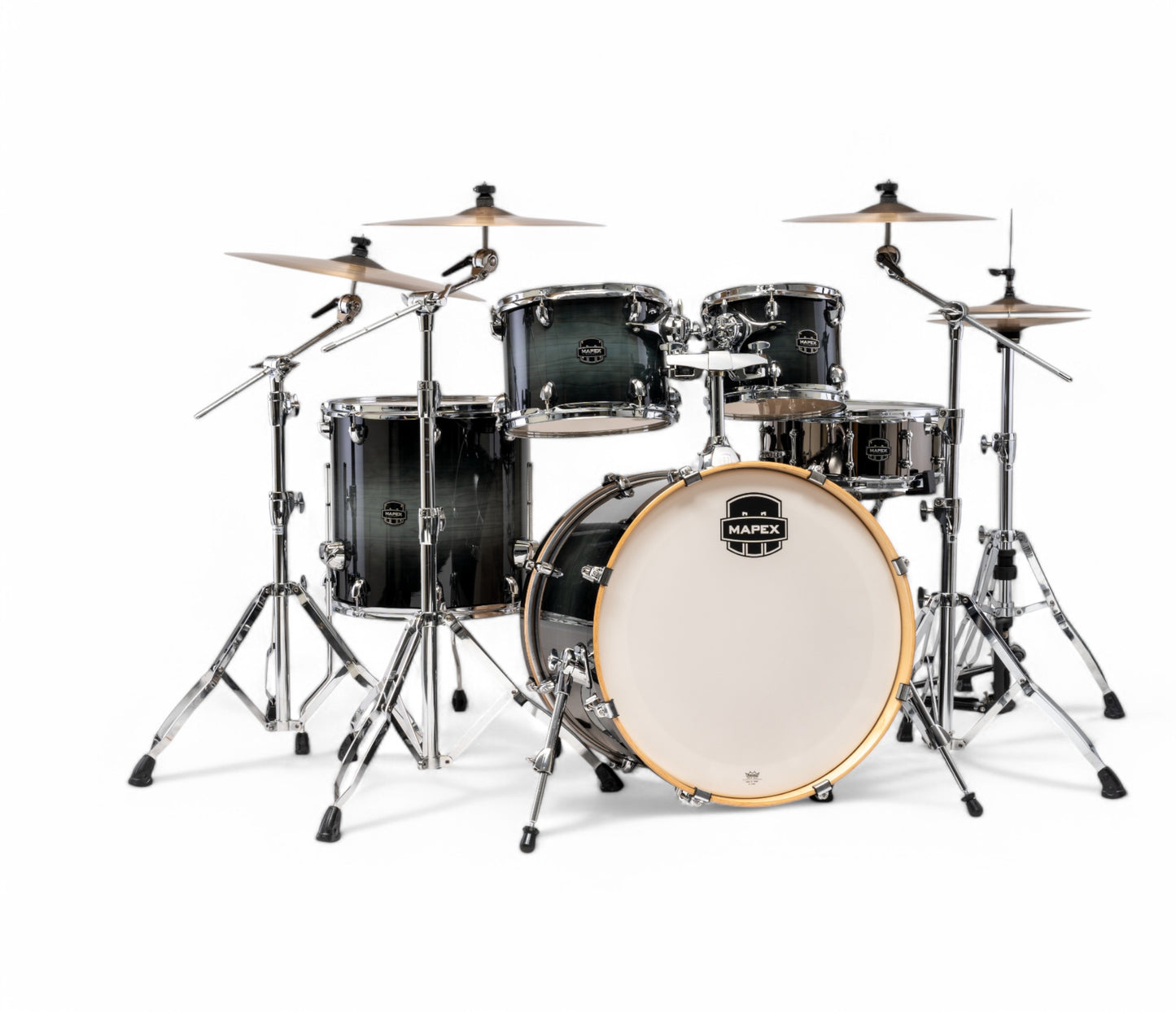 Mapex Armory Series 5 Piece Rock Fusion Shell Pack In Black Onyx Burst