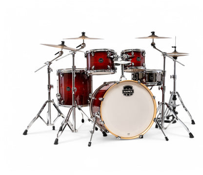 Mapex Armory Series 5 Piece Rock Fusion Shell Pack In Red Onyx Burst