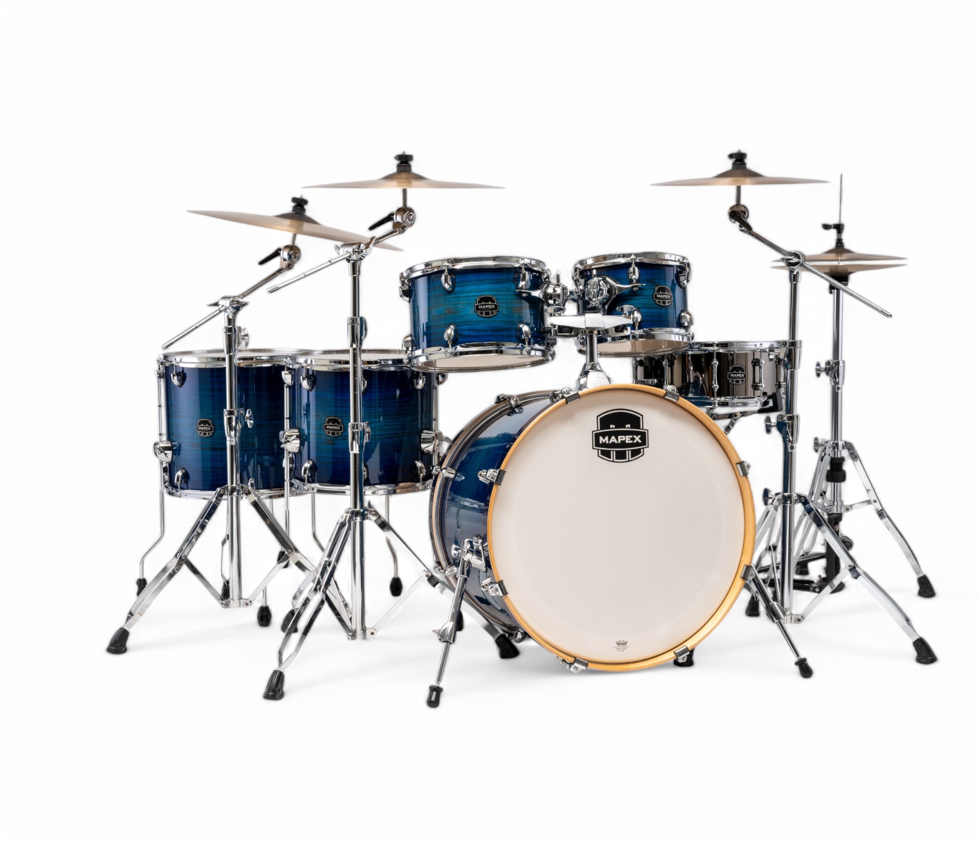 Mapex Armory Series 6 Piece LA Fusion Shell Pack In Blue Wave Burst