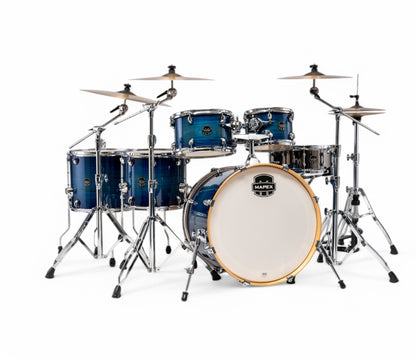 Mapex Armory Series 6 Piece LA Fusion Shell Pack In Blue Wave Burst