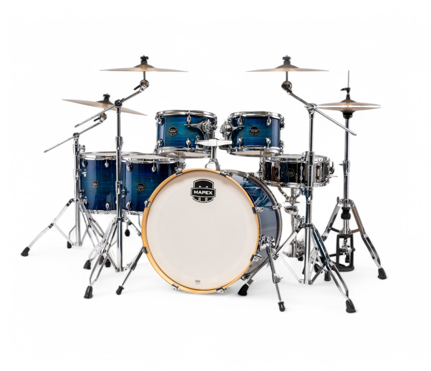 Mapex Armory Series 6 Piece LA Fusion Shell Pack In Blue Wave Burst