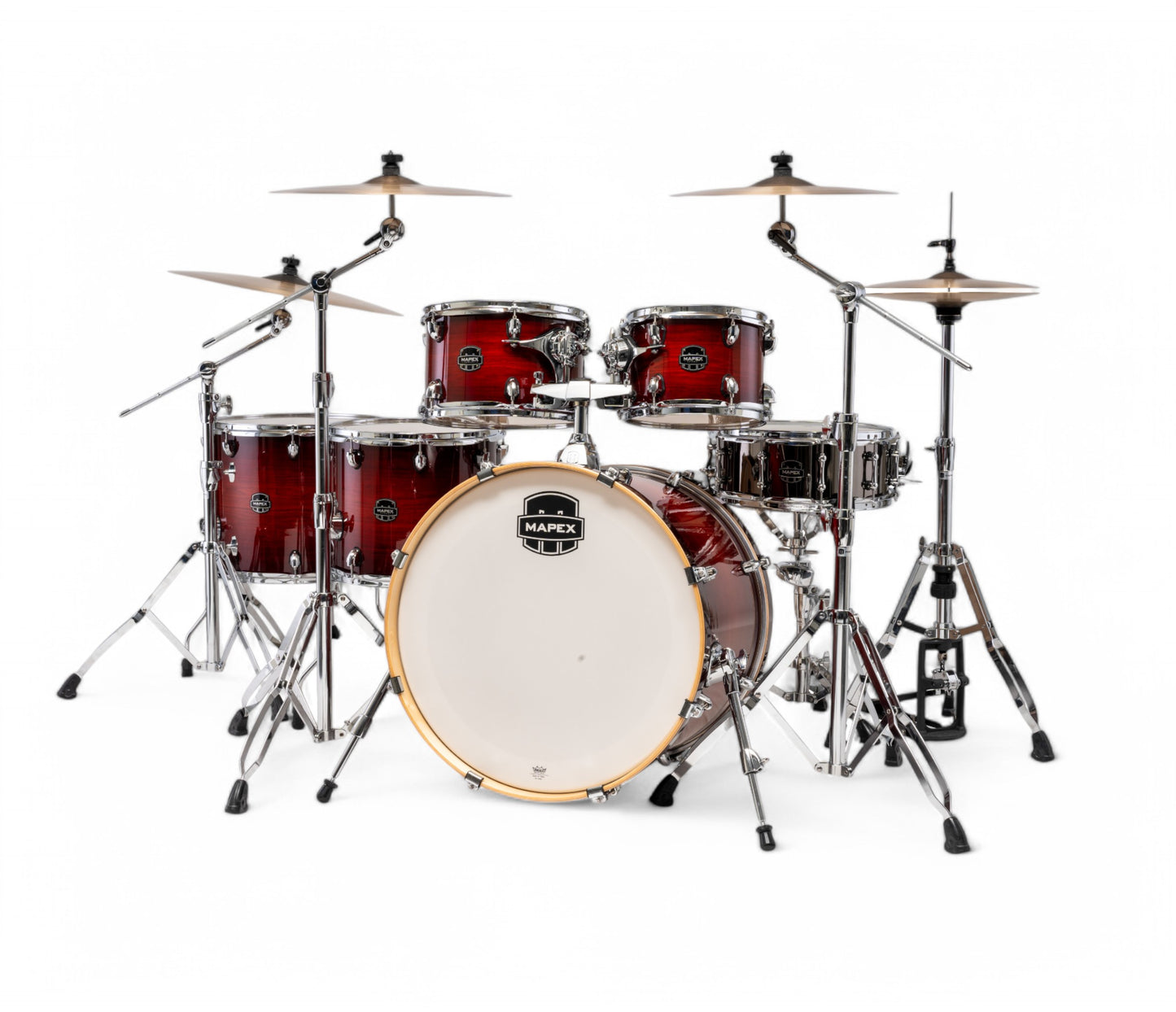 Mapex Armory Series 6 Piece LA Fusion Shell Pack In Red Onyx Burst