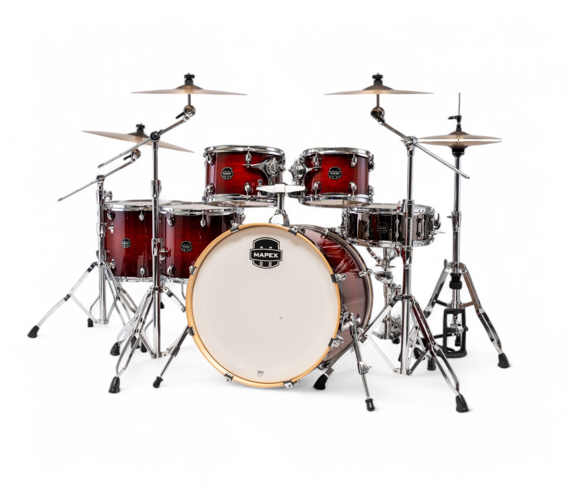Mapex Armory Series 6 Piece LA Fusion Shell Pack In Red Onyx Burst