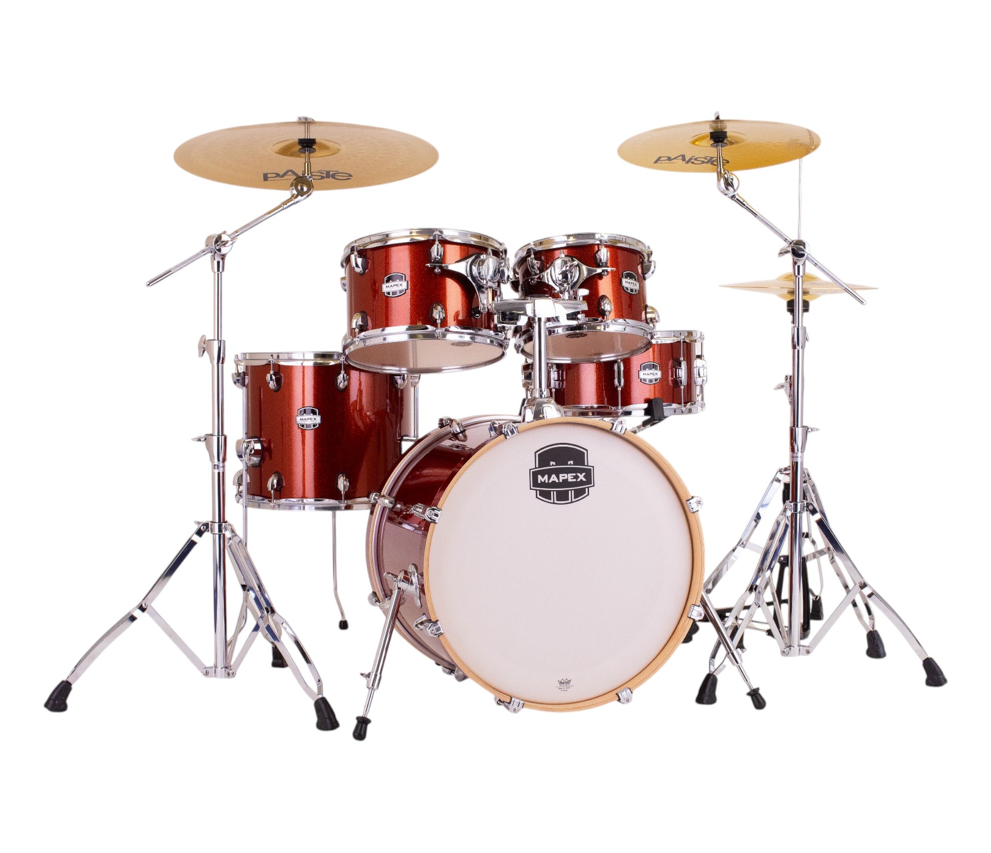 Mapex Mars Birch 20" 5-Piece Fusion Shell Pack in Blood Orange Sparkle