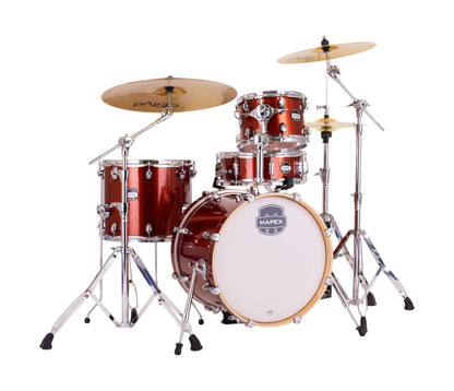 Mapex Mars Birch 4-Piece Bop Shell Pack in Blood Orange Sparkle