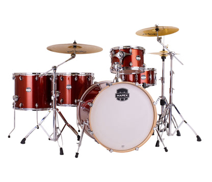 Mapex Mars Birch 5-Piece Crossover Shell Pack in Blood Orange Sparkle