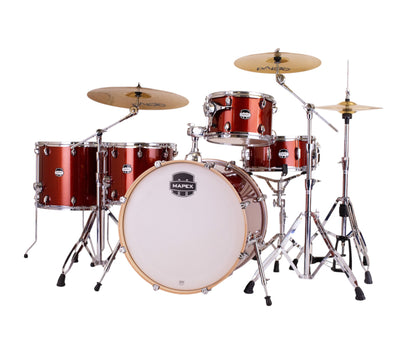 Mapex Mars Birch 5-Piece Crossover Shell Pack in Blood Orange Sparkle