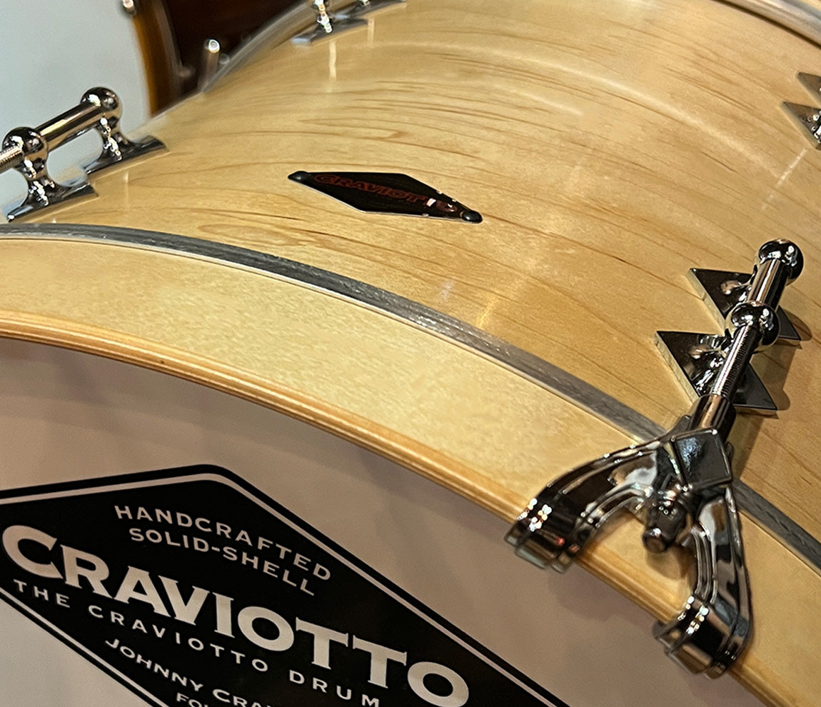 Craviotto Custom Shop 18" x 12" Maple Bass Drum in Satin Oil Finish