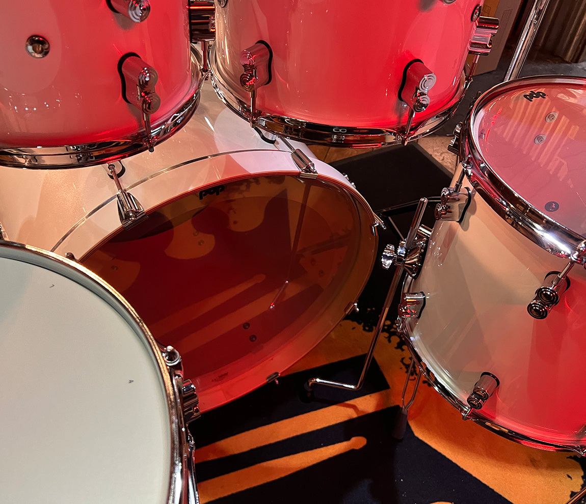 PDP By DW Concept Maple 22" 7PC Shell Pack in Pearlescent White Lacquer