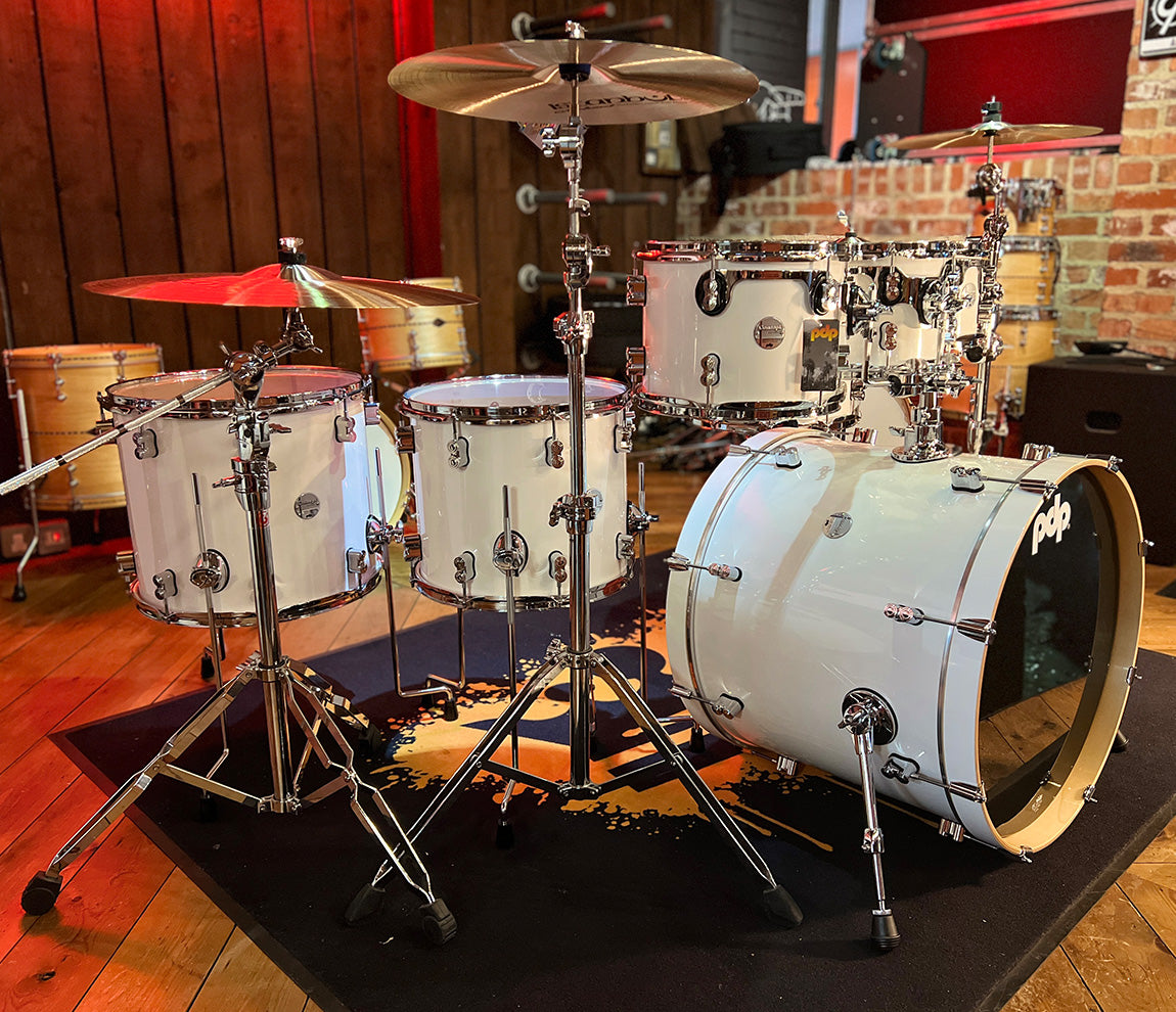 PDP By DW Concept Maple 22" 7PC Shell Pack in Pearlescent White Lacquer