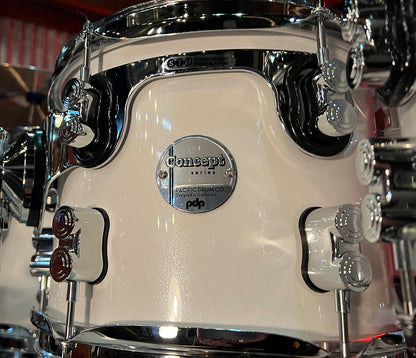 PDP By DW Concept Maple 22" 7PC Shell Pack in Pearlescent White Lacquer