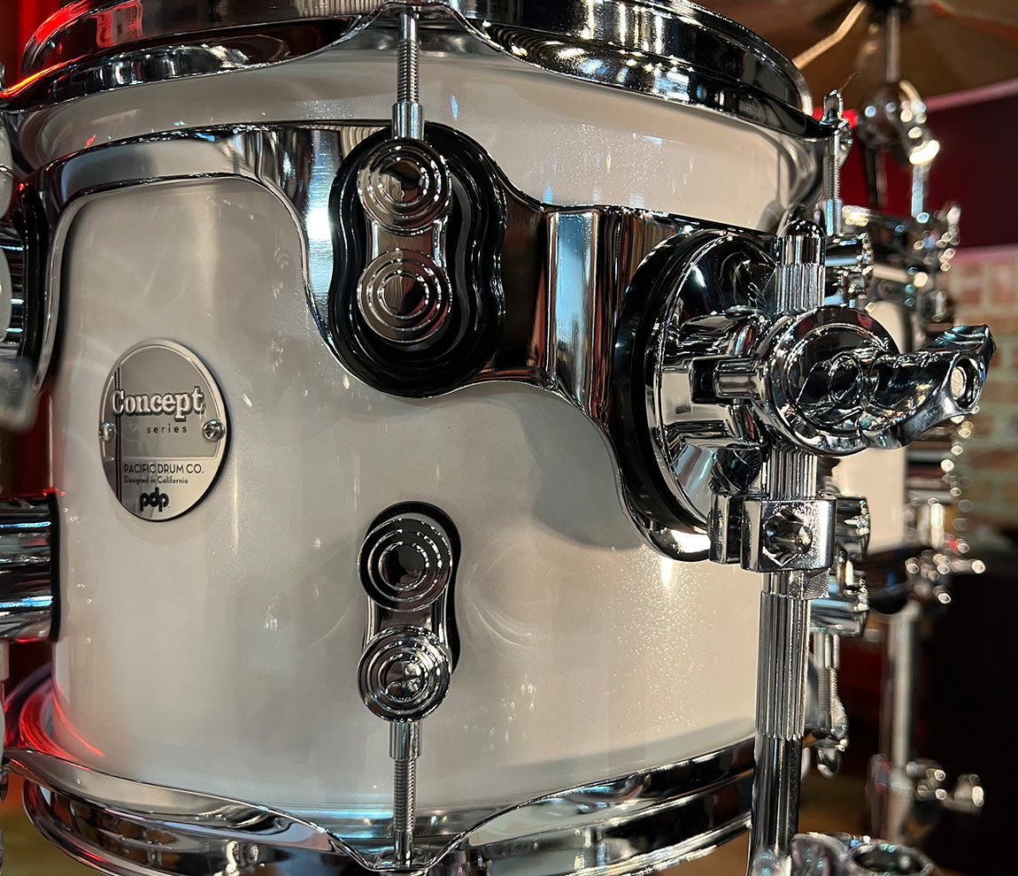 PDP By DW Concept Maple 22" 7PC Shell Pack in Pearlescent White Lacquer