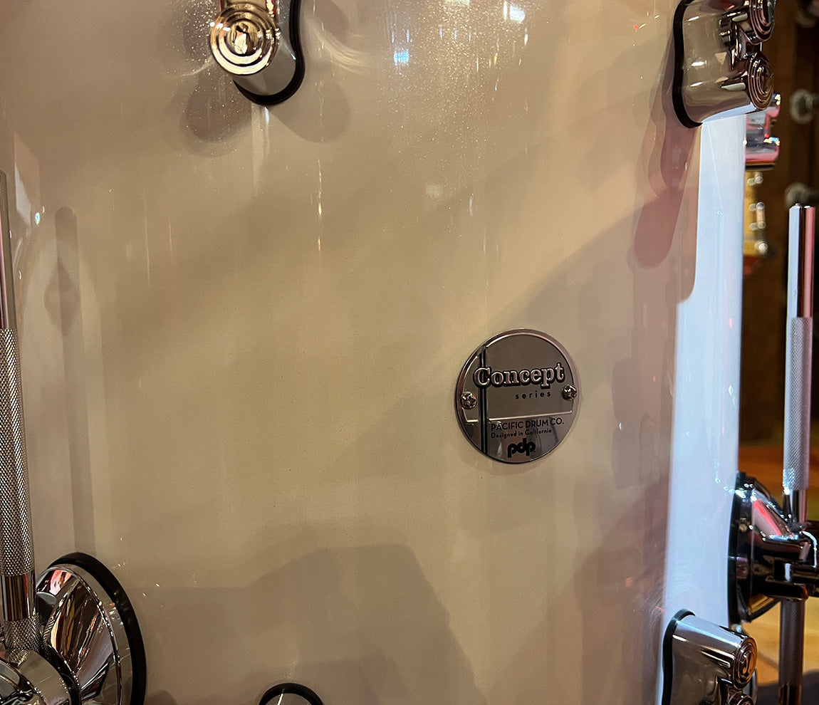 PDP By DW Concept Maple 22" 7PC Shell Pack in Pearlescent White Lacquer