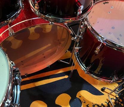 PDP By DW Concept Maple 22" 7PC Shell Pack in Red to Black Sparkle Fade
