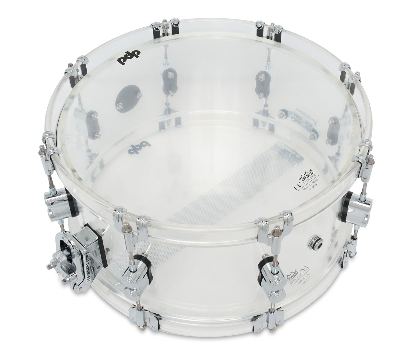 PDP Concept Series 14" x 6.5" Snare Drum in Clear Acrylic