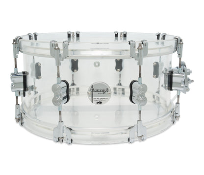 PDP Concept Series 14" x 6.5" Snare Drum in Clear Acrylic