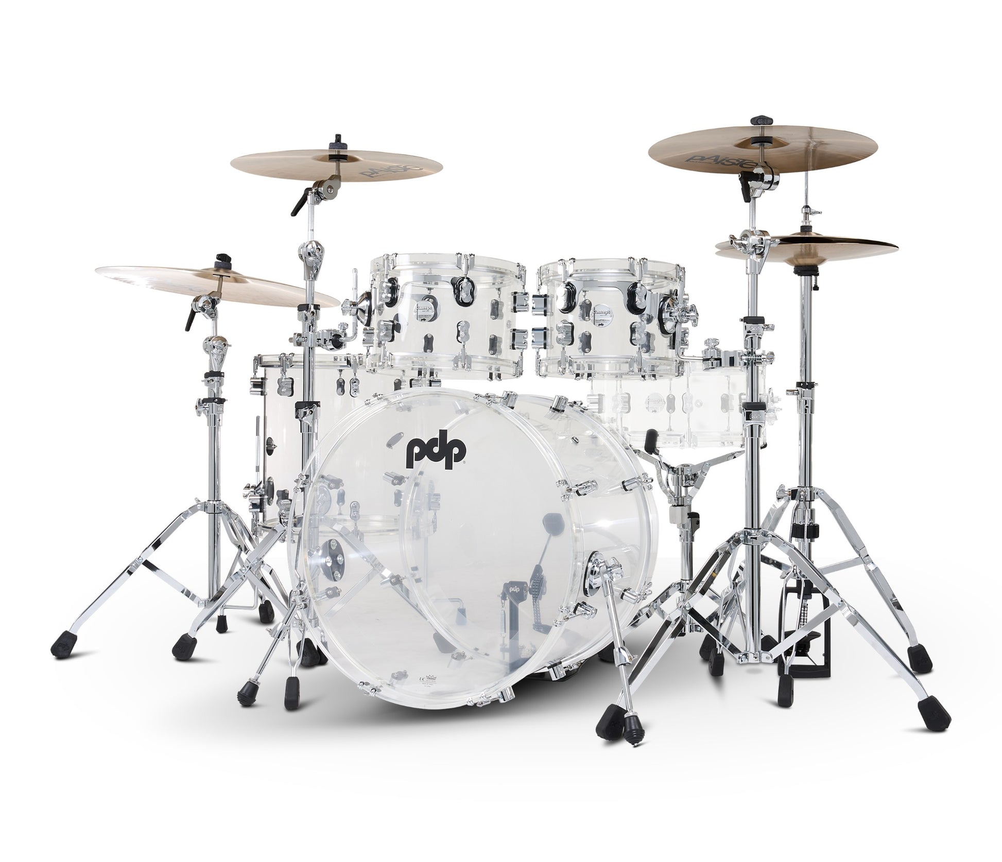PDP Concept Series 22" 4-Piece Shell Pack in Clear Acrylic
