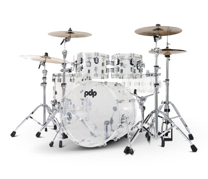 PDP Concept Series 22" 4-Piece Shell Pack in Clear Acrylic