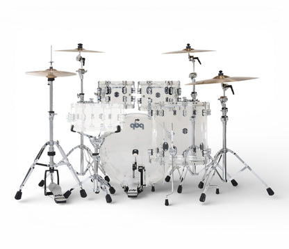 PDP Concept Series 22" 4-Piece Shell Pack in Clear Acrylic rear view