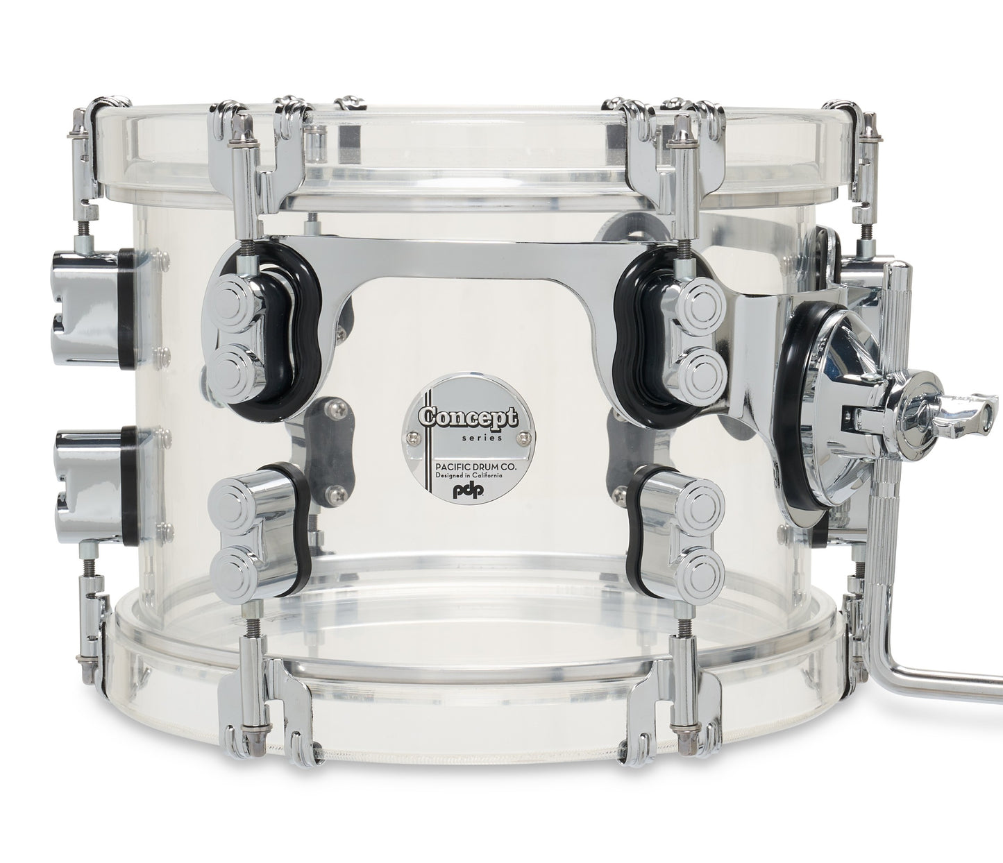 PDP Concept Series 22" 4-Piece Shell Pack in Clear Acrylic