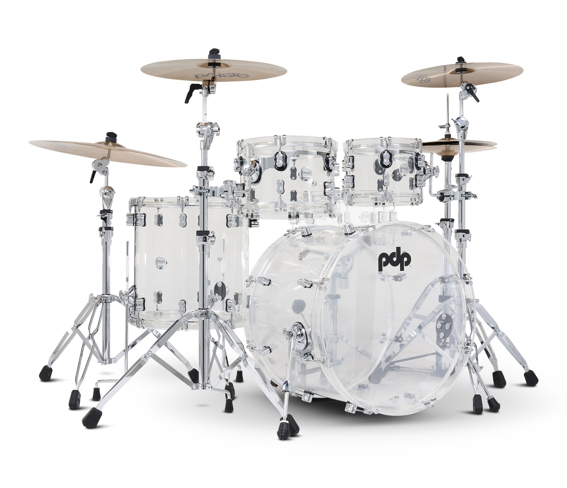 PDP Concept Series Clear Acrylic 4pc shell pack alt angle