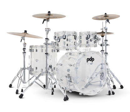 PDP Concept Series Clear Acrylic 4pc shell pack alt angle