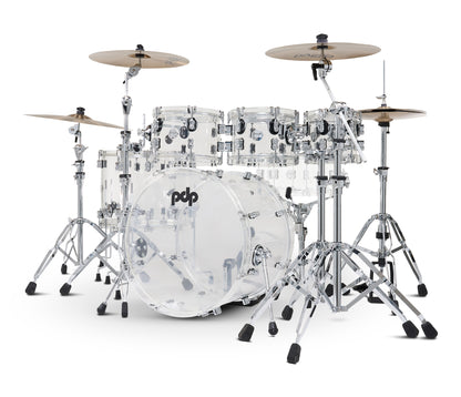 PDP Concept Series 22" 6-Piece Shell Pack in Clear Acrylic