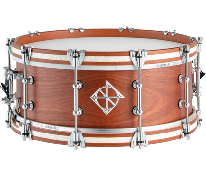 DIXON ARTISAN 14" X 5.5" AUSTRALIAN ROSE GUM CHRIS BRADY SNARE DRUM IN SATIN NATURAL FINISH