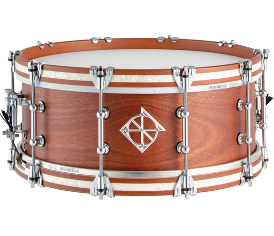 DIXON ARTISAN 14" X 5.5" AUSTRALIAN ROSE GUM CHRIS BRADY SNARE DRUM IN SATIN NATURAL FINISH
