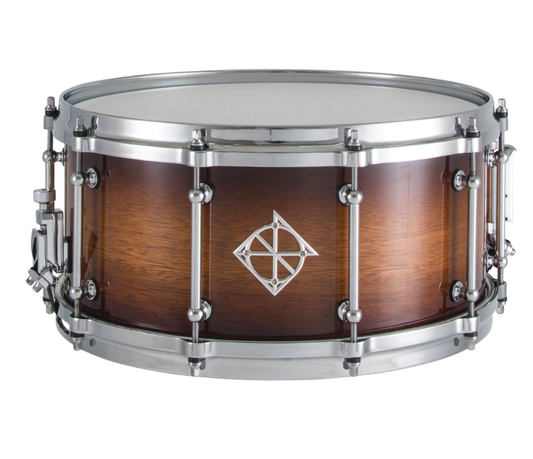 Dixon Artisan 14" x 6.5" Australian Rose Gum Chris Brady Snare Drum in Gloss Vintage Burst Finish