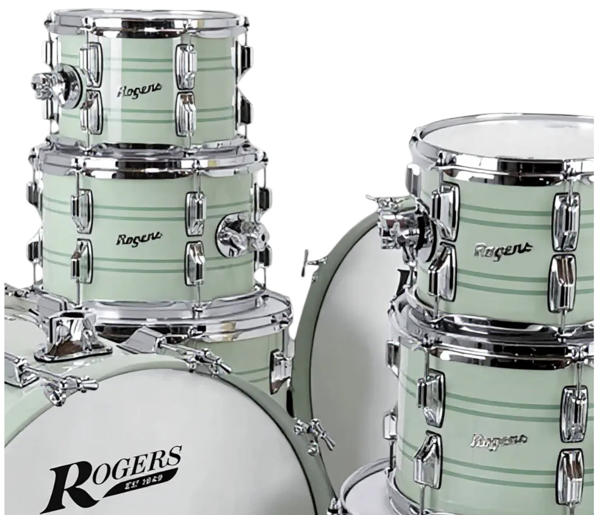 Rogers PowerTone 22" 4-Piece Shell Pack in Sage Green