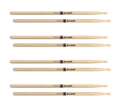 ProMark Classic Attack 5B Shira Kashi Oak Drumstick, Oval Wood Tip, 4-Pack
