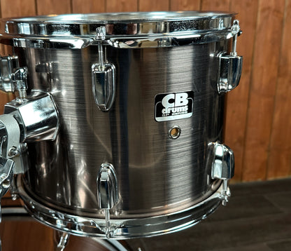 Pre Loved CB 22" 5-Piece Drum Kit in Brushed Silver with Snare