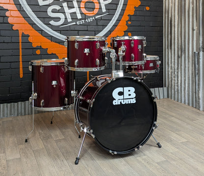 Pre Loved CB 22" 5-Piece Drum Kit with Snare & Hardware in Wine Red