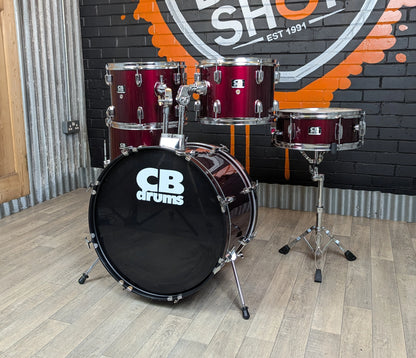 Pre Loved CB 22" 5-Piece Drum Kit with Snare & Hardware in Wine Red