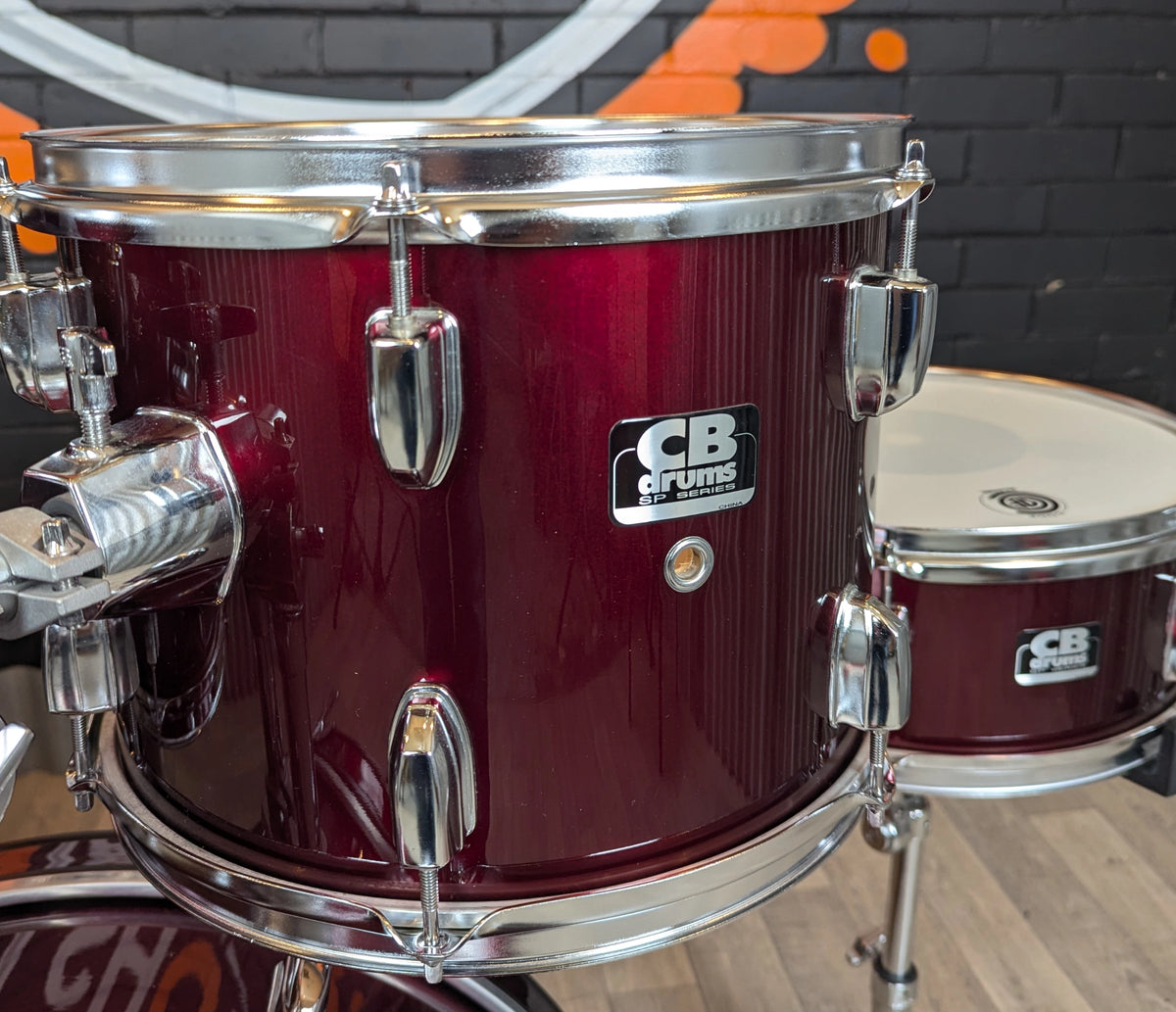 Pre Loved CB 22" 5-Piece Drum Kit with Snare & Hardware in Wine Red