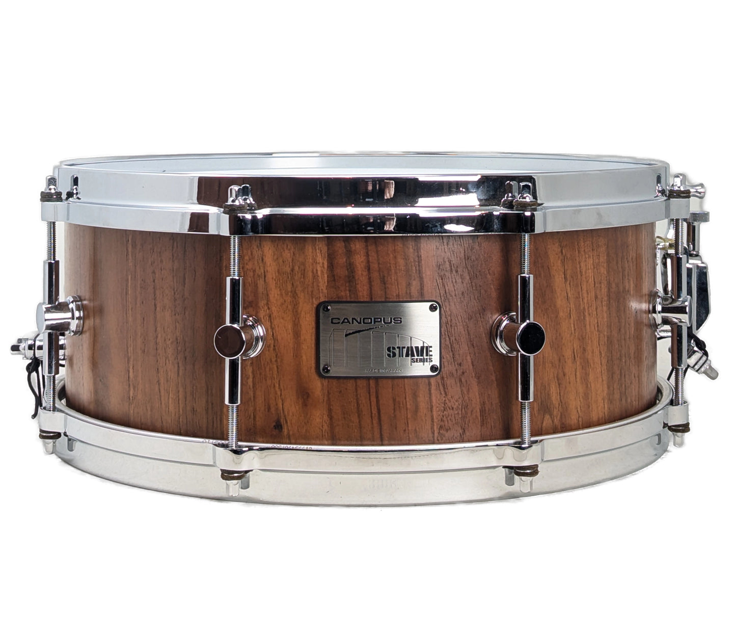 Pre Loved Canopus 14" x 6" Stave Bubinga Snare Drum