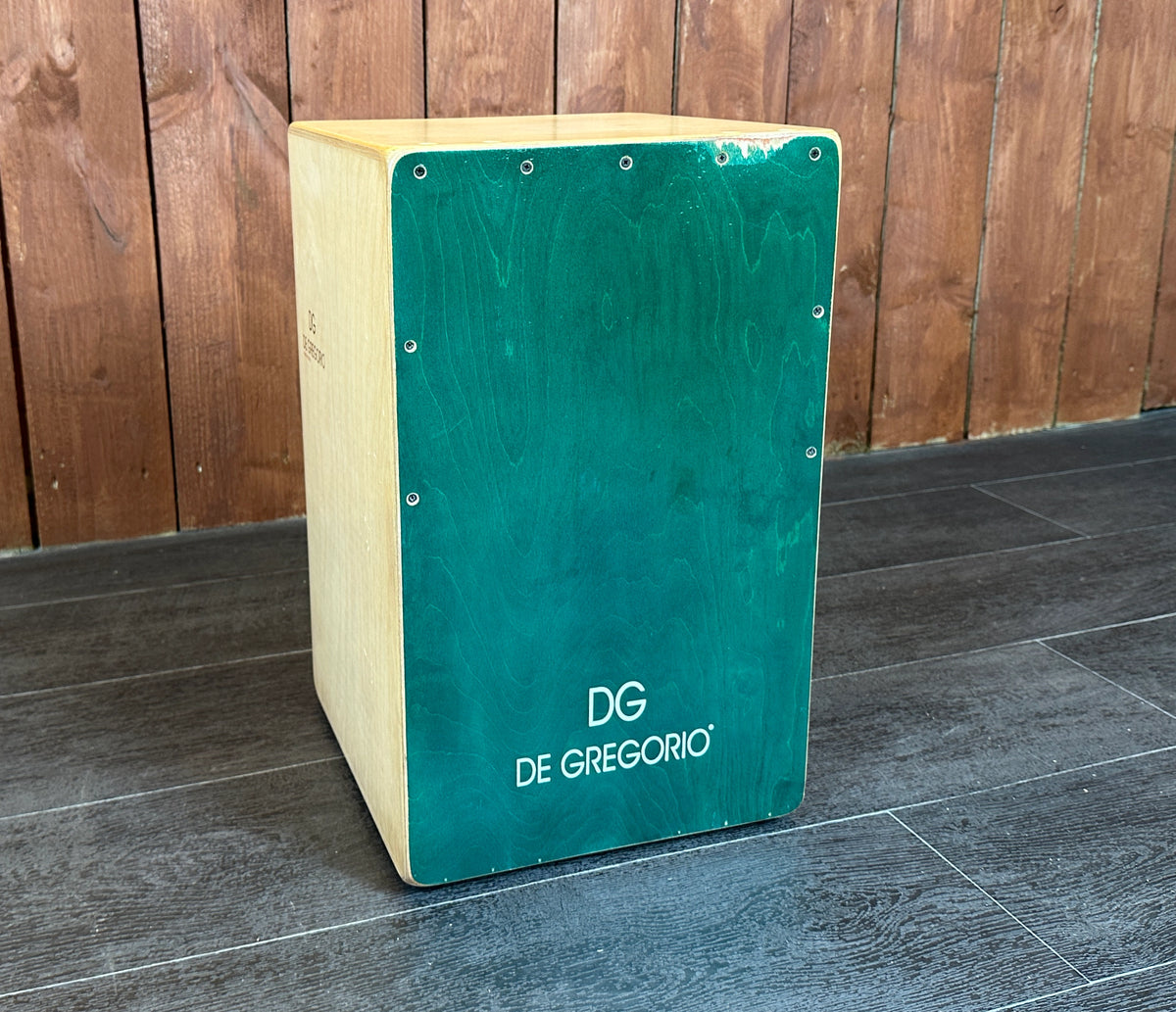 Pre Loved De Gregorio Cajon In Chanela Green With Case