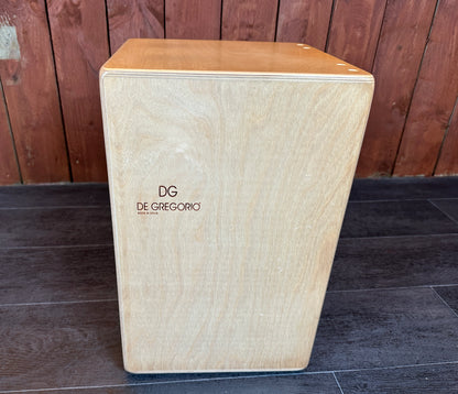 Pre Loved De Gregorio Cajon In Chanela Green With Case